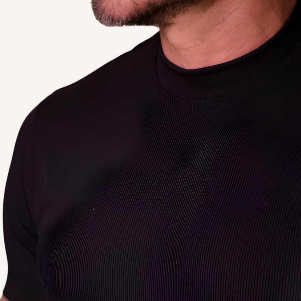T-shirt Clarence Men’s Ribbed High Collar